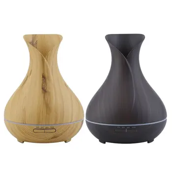 

LED Air Humidifier Portable Ultrasonic Air Purifier Wood Grain Aromatherapy Diffuser Essential Oil Purifier Mist Maker