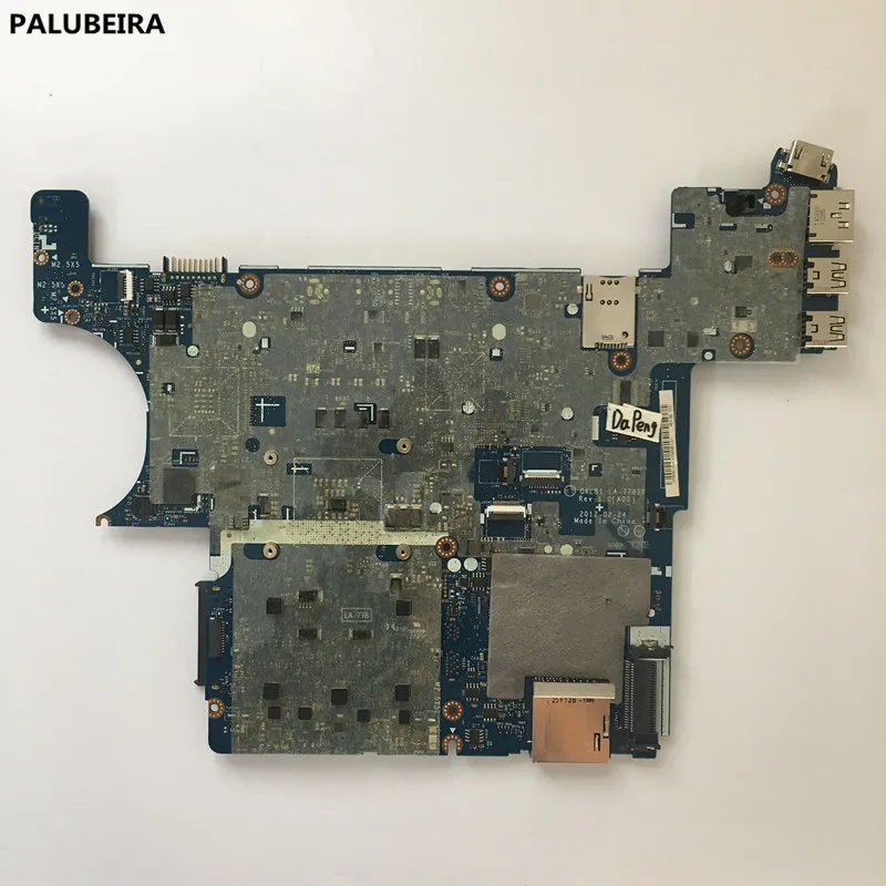 PALUBEIRA для Dell Latitude E6430 Материнская плата ноутбука 2V2HC 02V2HC CN-02V2HC QAL81 LA-7782P с чипом видеокарты