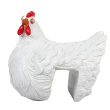 

Animal Decor Useful Easy to Storage Vivid Country Chicken Rooster Statue for Ladder Animal Ornaments Chicken Sculpture