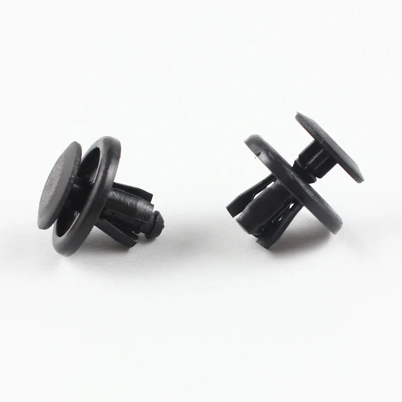 

Car Bumper Door Panel Trim Fender Nylon Push Type Rivets Fastener Black Sales for toyota styling