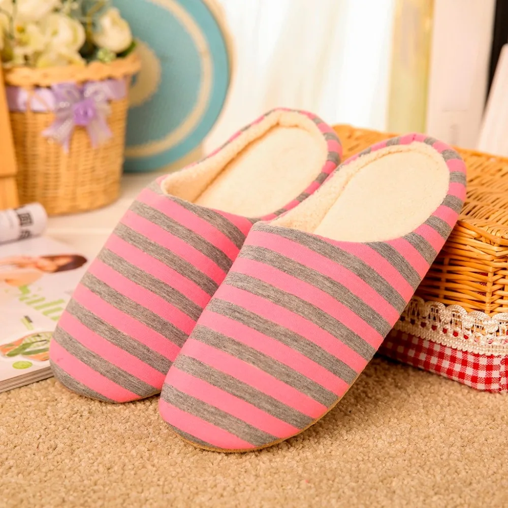 Shoes Woman Slippers Ladies  Warm Home Plush Soft Slippers Anti-slip Winter Floor Bedroom Shoes (20)