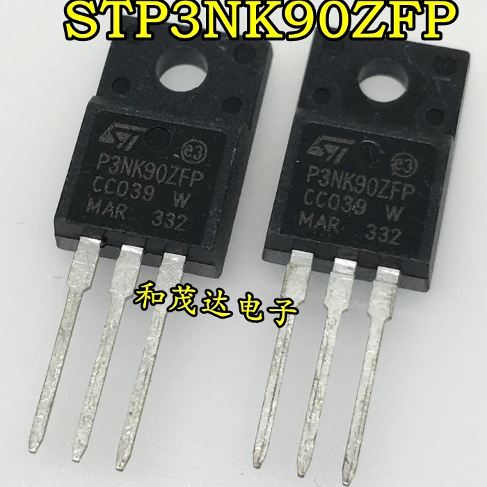 5 предметов в партии, STP3NK90ZFP P3NK90ZFP 900V 3A
