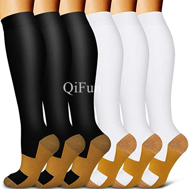 Calcetines de compresión CrossFit® Knee - 1 par Black Mujer/Hombre