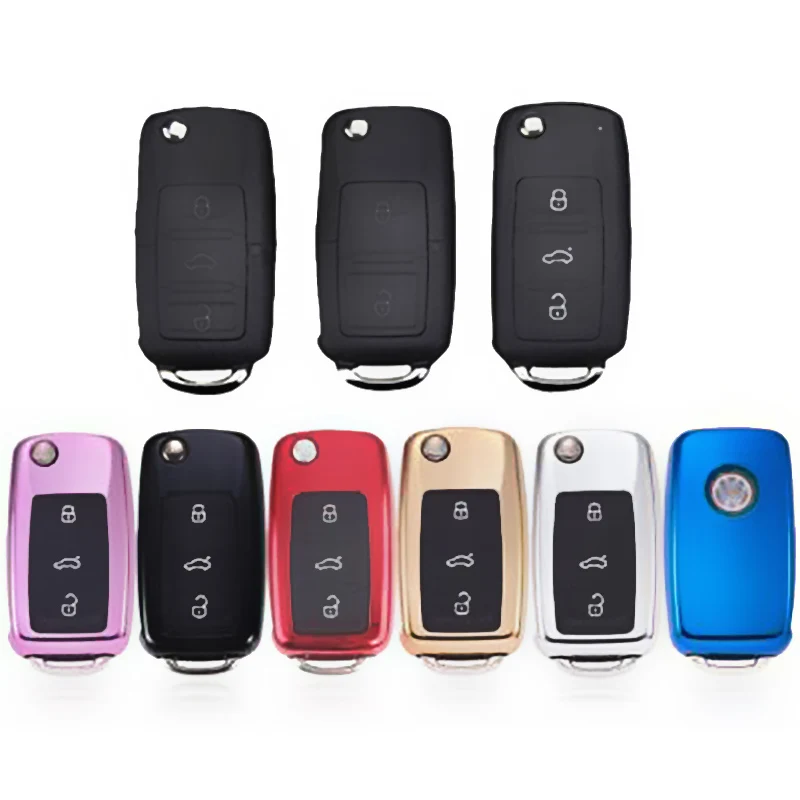 

The TPU Car Key Cover Case Auto Key Bag Fit for Volkswagen Skoda Golf 7 Mk7 Seat Polo Tiguan Passat MK5 MK6 T5 Beetle Goods