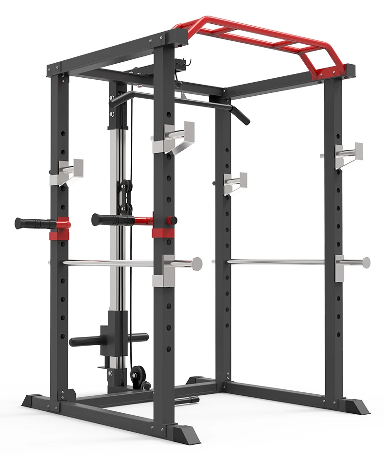 Multifunctional household squat rack, gantry frame, fitness barbell bench press, comprehensive training equipment source factory