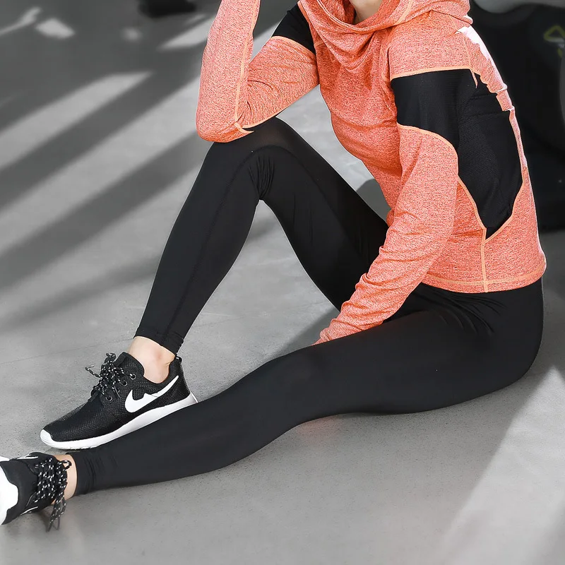 

Autumn And Winter WOMEN'S Yoga Pants Sports Outdoor Fitness Running Tight-Fit Brand Compression Pants Hair