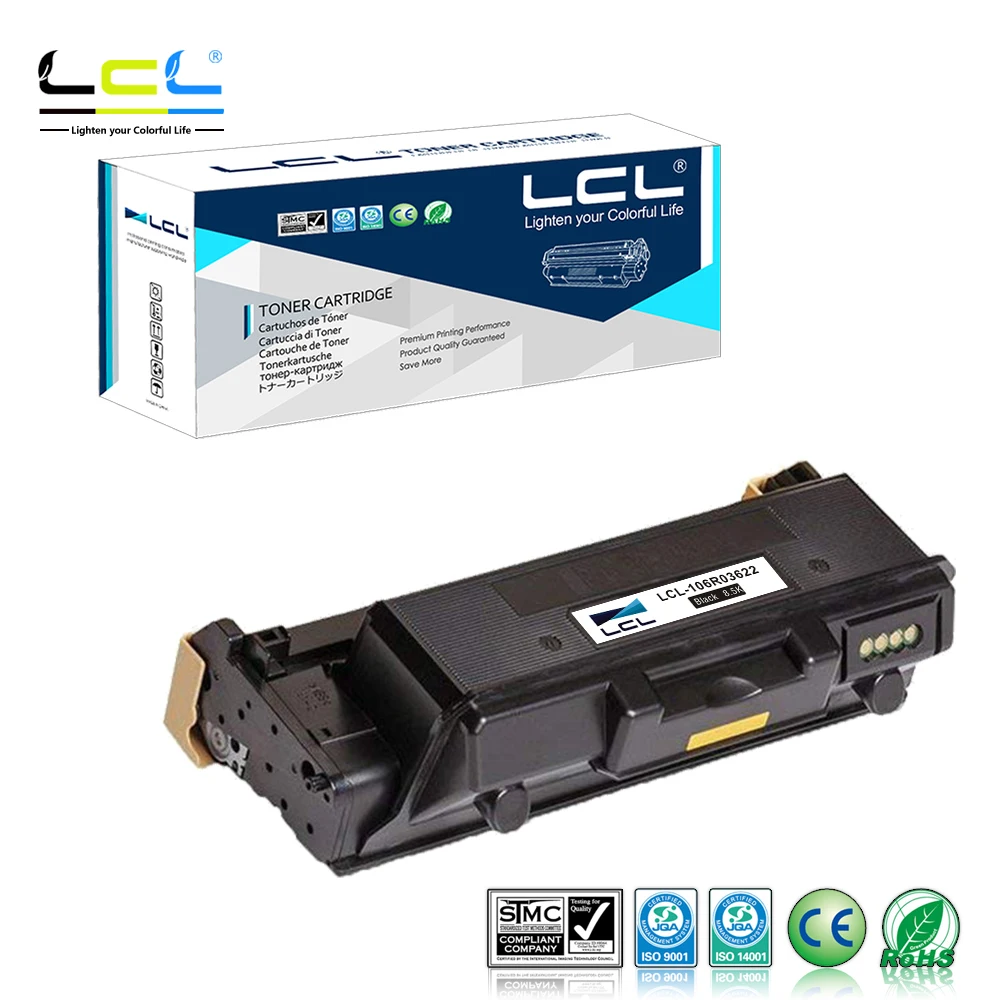 Лазерный тонер-картридж LCL WorkCentre 3335 3345 Phaser 3330 106R03620 106R03621 106R03622 8500pa (1 упаковка)