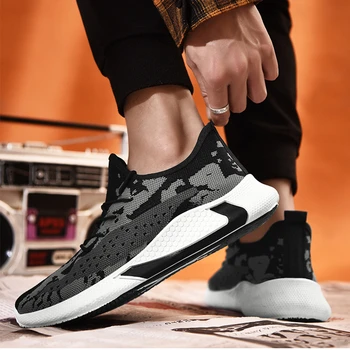 

Men Sneakers Fashion Outdoor Casual Shoes Male Breathable Running Shoes Mesh Soft Jogging Tennis Walking Mens Shoes Gym Sneakers
