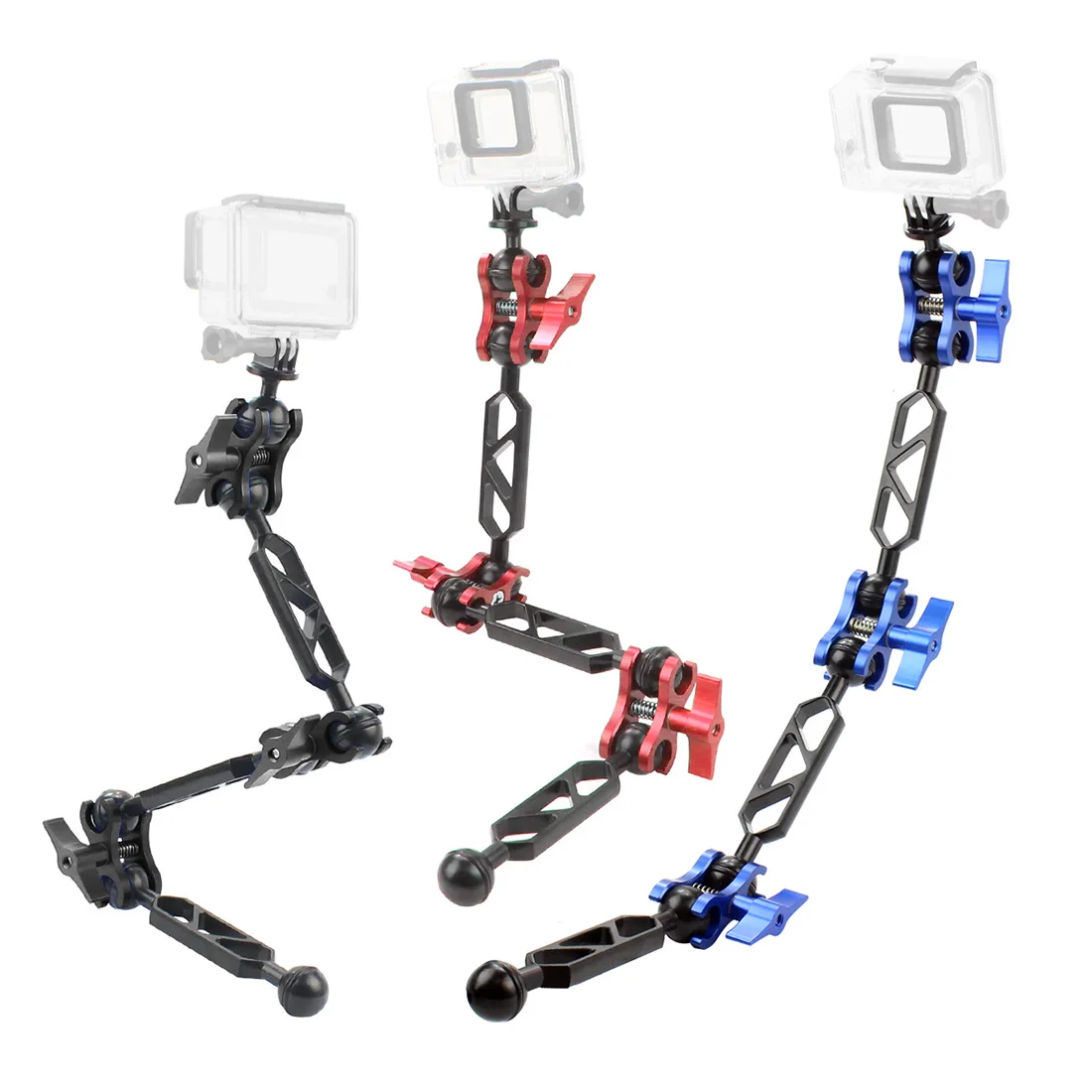 Feichao Duik Licht Arm Bal Klem Set Vlinder Clip 3-weg Statief Verlengstuk Voor Gopro Voor Dji Osmo Action Camera