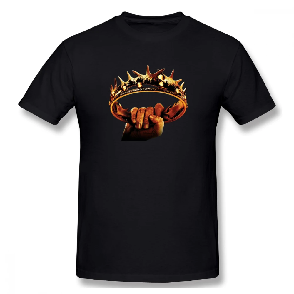 

Game Of Thrones Hold The Crown t shirt men Casual Fashion Men's Basic Short Sleeve T-Shirt boy girl hip hop t-shirt top tees
