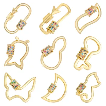 

DIY Handemade For Necklace Clasp Hook Screw Buckle Jump Rings Open Single Loop For DIY Necklace Bracelet Jewelry Making Supplies