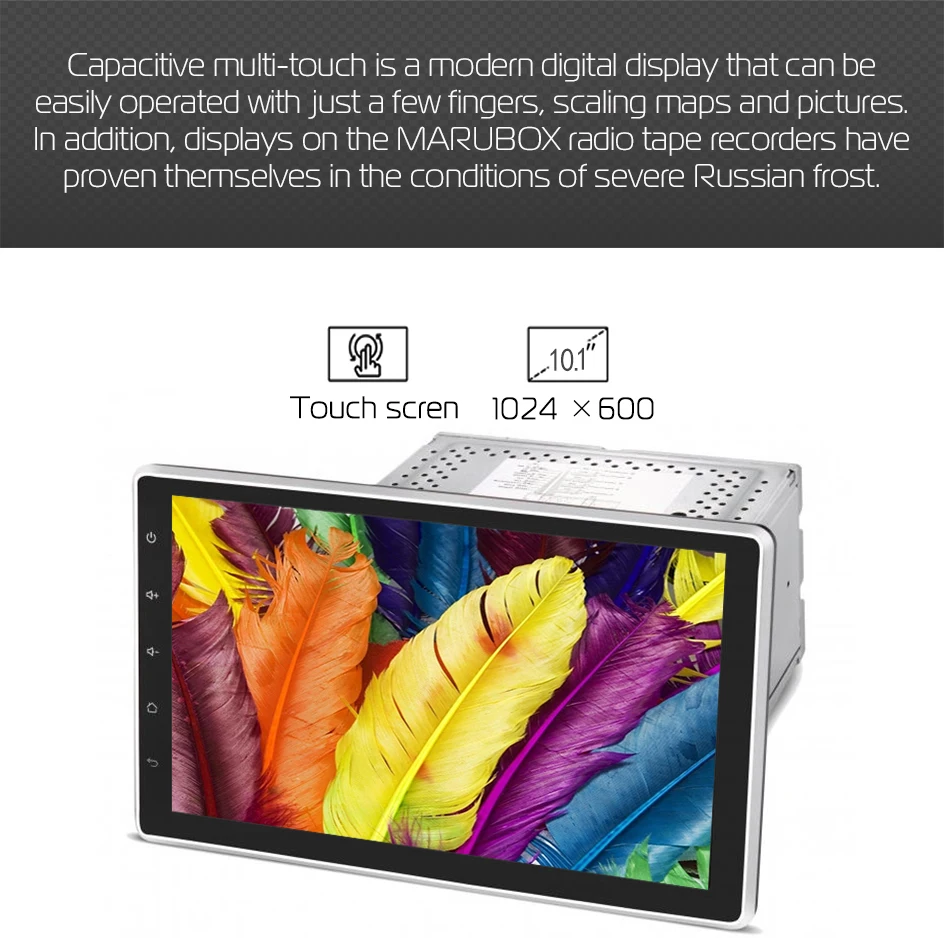 MARUBOX KD2000 DSP, IPS экран 10.1 дюймов, головное устройство Универсальный 2 Din Восьмиядерный Android 9,0, 4 Гб оперативной памяти, 64 ГБ, gps навигация, стерео радио, Bluetooth, DVD