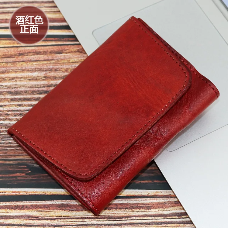 Ручной работы Ochre Distressed держатель для карт креативный многофункциональный кошелек для монет набор водительских прав