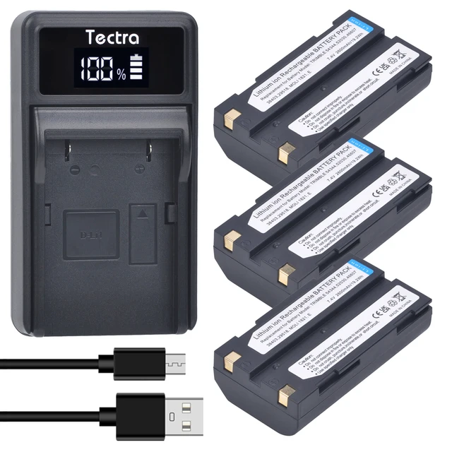 Batteria Akku 7.4 Dello Li-Ione Della Sostituzione Di 2600 V 54344 Mah Per Trimble 54344 29518 46607 52030 38403 R8 5700 5800 R6 R7 R8 Pentax D-Li1