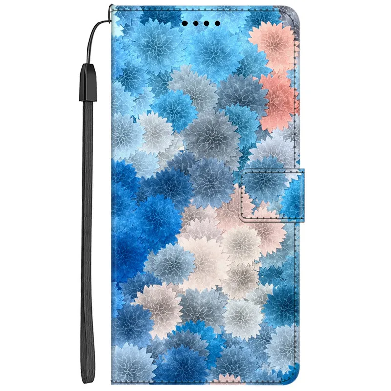 Elegant PU Leather Book Wallet Phone Case with Magnetic Closure and Card Holder Feature