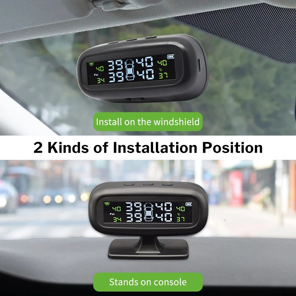 Deelife TPMS солнечный датчик давления в шинах Система мониторинга шины Внешний