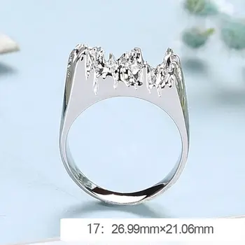 

Epoxy Resin Ring Mold Broken Art Resin Metal Ring DIY Jewelry Making US Size 7-9 62KE