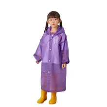 Imperméable une pièce pour enfants, tenue de pluie translucide Eva, Poncho pour bébés garçons et filles