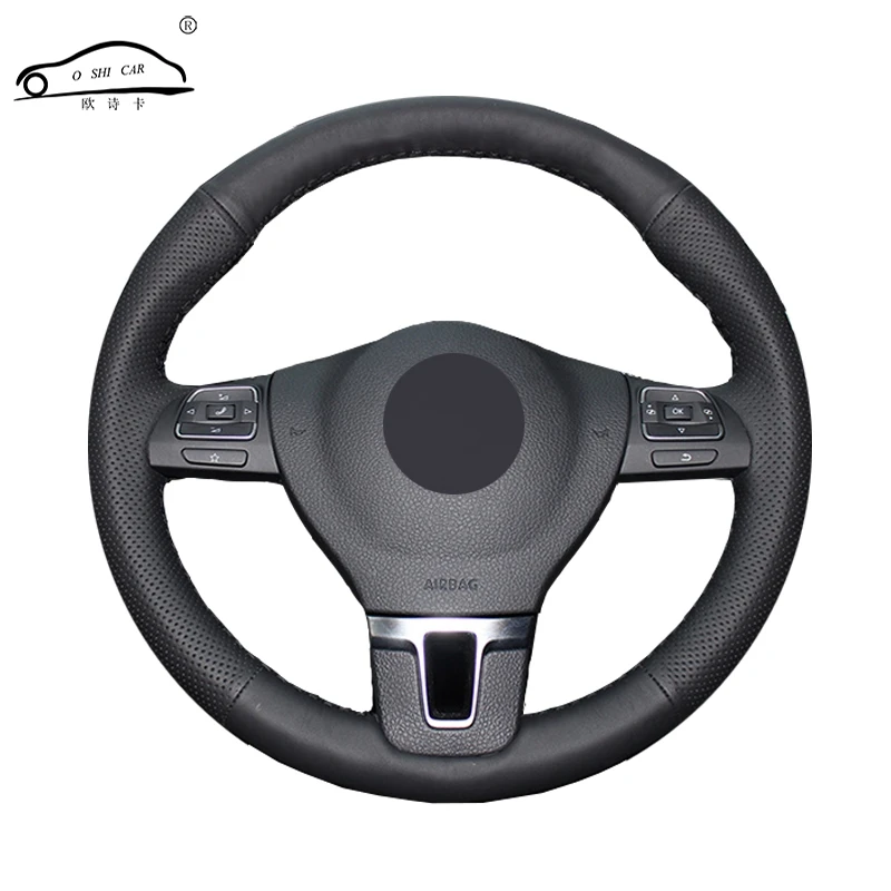 Car Steering Wheel Cover For Volkswagen Golf Tiguan Passat B7 Cc Vw
