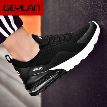 

2019 Summer New PU air cushion thick-soled men's sports shoes men Mesh Breathable Fashion trends tenis Running sneakers female
