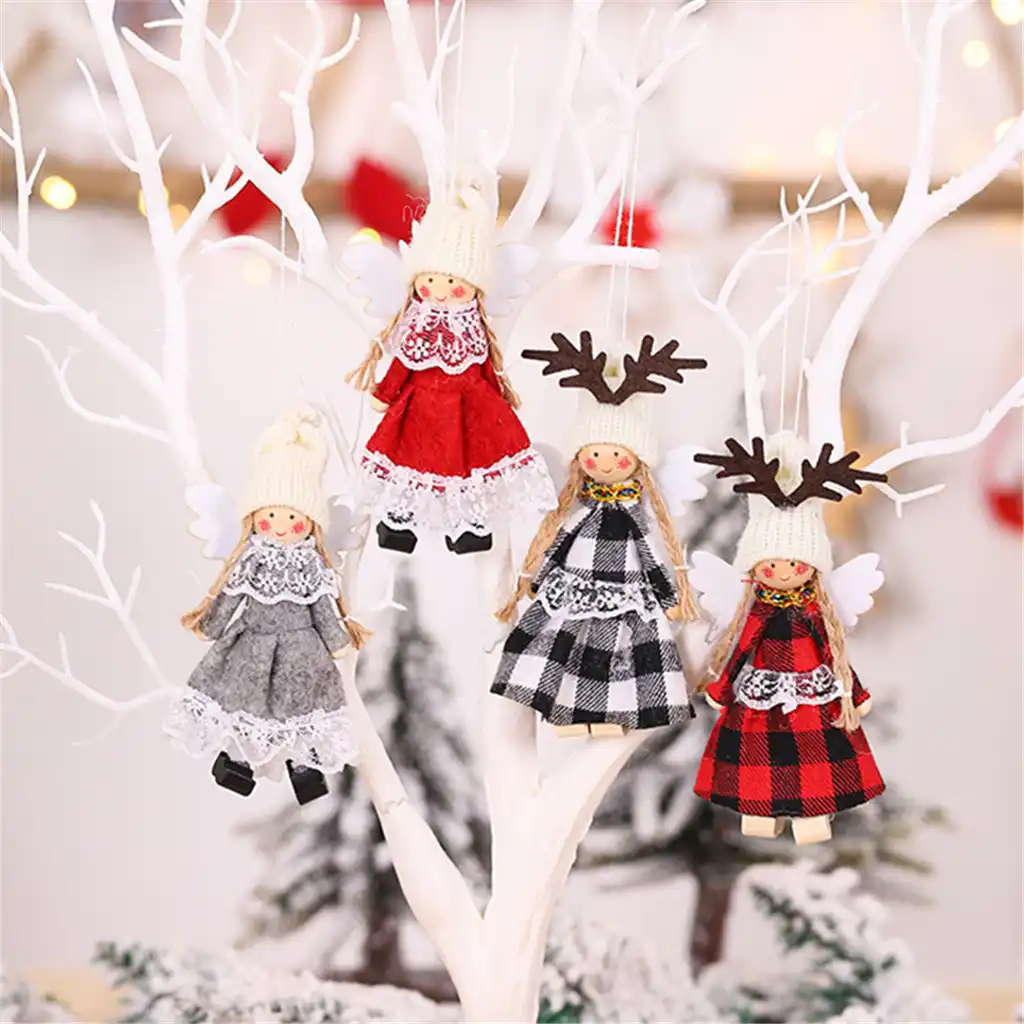 muñecas de navidad en tela