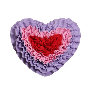 

Indoor Outdoor Bite-Resistant Stress Relief Cats Foraging Skills Boredom Toys Heart Shape Snuffle Mat For Dogs Game Feeding Pad