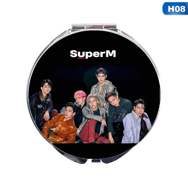 Kpop SuperM первый мини-альбом зеркало для макияжа TAEYONG MARK LUCAS BAEKHYUN десять TAEMIN Кай мини зеркало вентиляторы коллекция подарков
