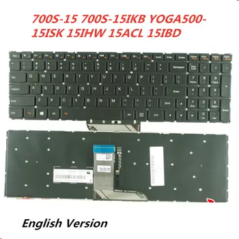 

Laptop English Keyboard For Lenovo 700S-15 700S-15IKB YOGA500-15ISK 15IHW 15ACL 15IBD Notebook Replacement layout Keyboard
