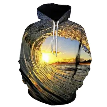 

New green strange fun casual Hoodie men's and women's street fashion 3D Hoodie laser fashion series cool s-5xl