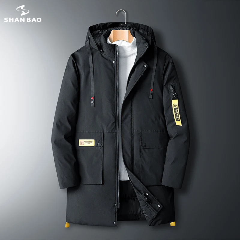 L до 4XL 5XL 6XL 7XL 8XL большой размер свободная хлопковая куртка с капюшоном зимняя высококачественная брендовая одежда Молодежная мужская длинная парка