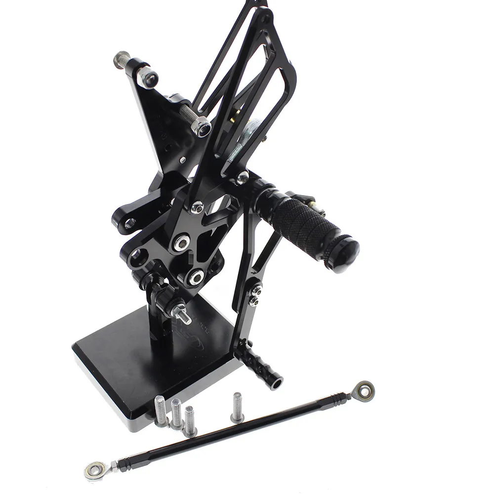Для TRIUMPH Скорость тройной 509 595 955 1050 мотоцикл подножки Алюминий Rearset сзади набор подножек подставки для ног педаль Ped