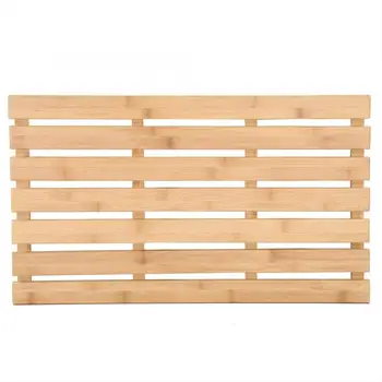 

Rectangular Bamboo Slatted Duck Board Non-Slip Bathing Shower Mat Bathroom Accessories Anti-Slip Duck Board