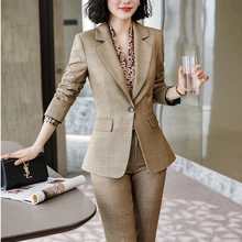 Формальные униформы конструкции брючные костюмы высокого качества ткани женские деловые костюмы с брюками и куртками пальто для дам офисные блейзеры