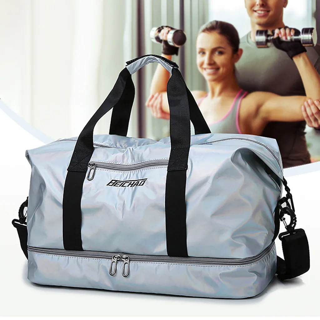 Новое отделение для сухого и мокрого ремня, сумка для обуви, вместительная спортивная сумка для путешествий, сумка через плечо