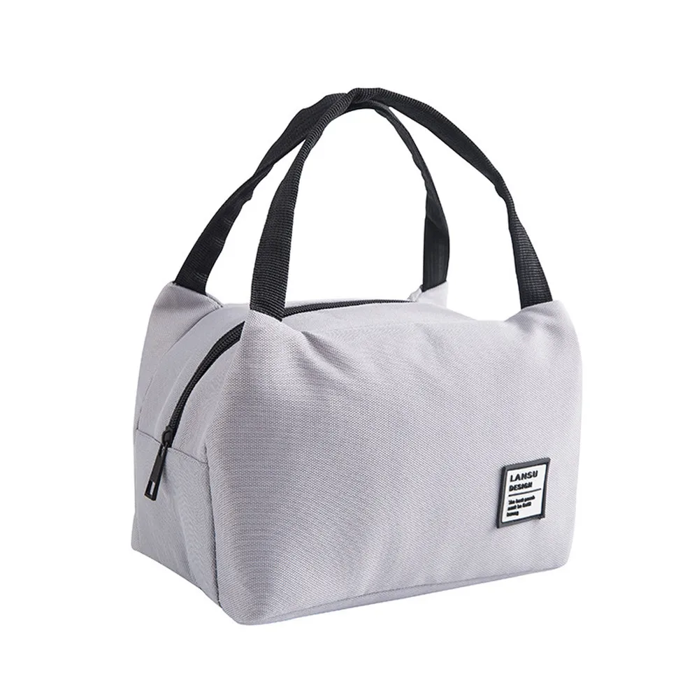 Ланч-сумка 2019top для женщин и детей, мужской изолированный текстильный рюкзак, сумка-тоут, термо-сумка-холодильник, сумки для обедов g90725 - Цвет: White