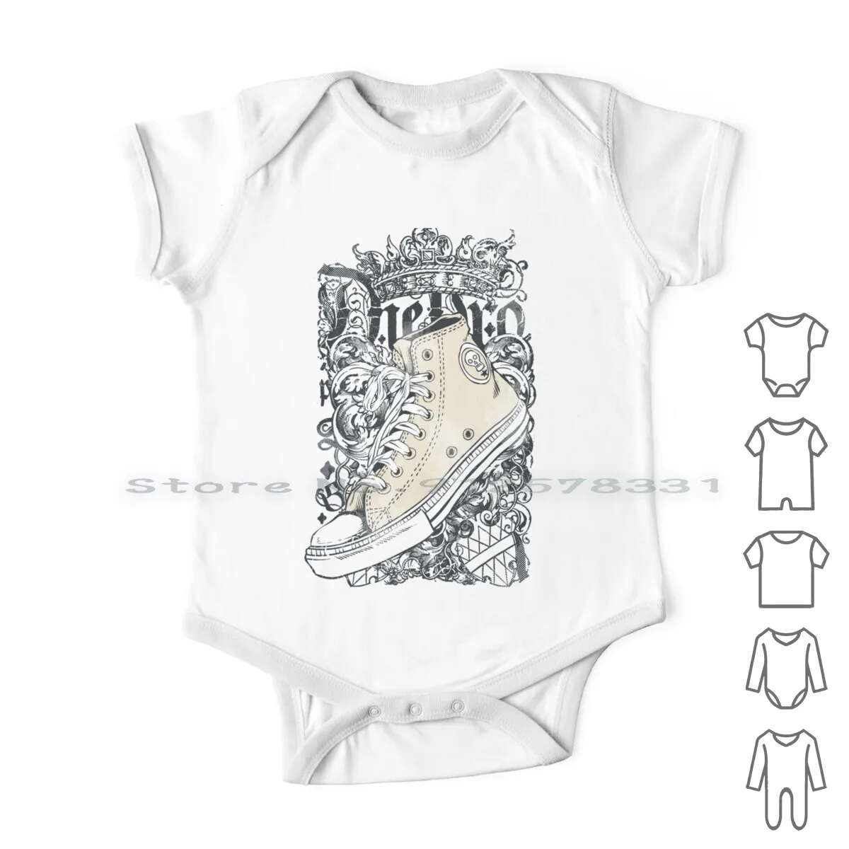 

Aesthetic White High-Top Sneaker Illustration , Printed T Shirt Shoe Clothing Printing , Fashion Shoes Printing , Fashion Girl