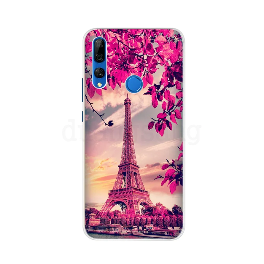 Флуоресцентный желтый Honor 9X чехол 6,5" с отпечатком пальца ТПУ, конфетный силиконовый чехол для телефона для huawei Honor 9X9 X Премиум чехол Honor 9X STK-LX1 6,59' - Цвет: Флуоресцентный желтый