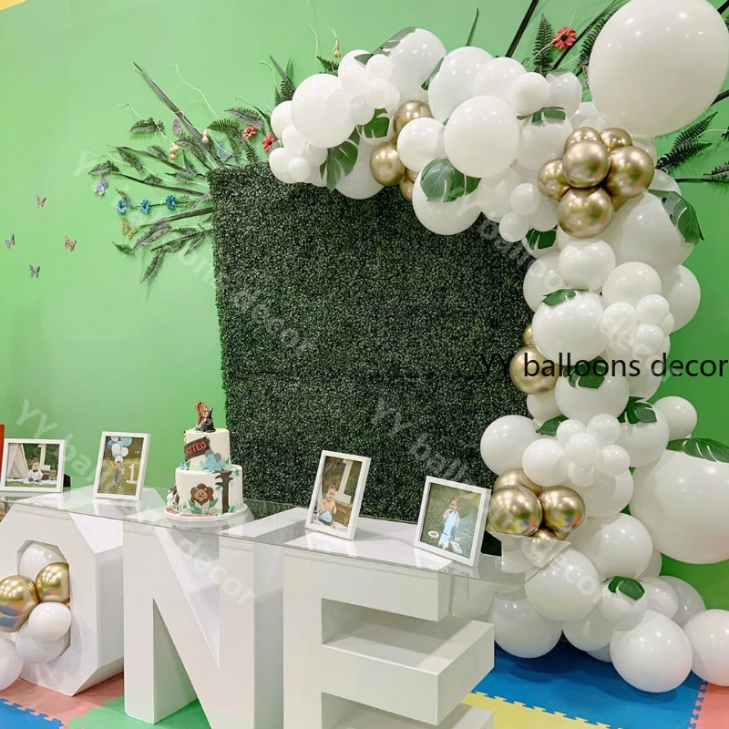 Universalen Doplnenie Kit Decoration Anniversaire Vert Et Blanc Amazon Mchaseconsultants Com