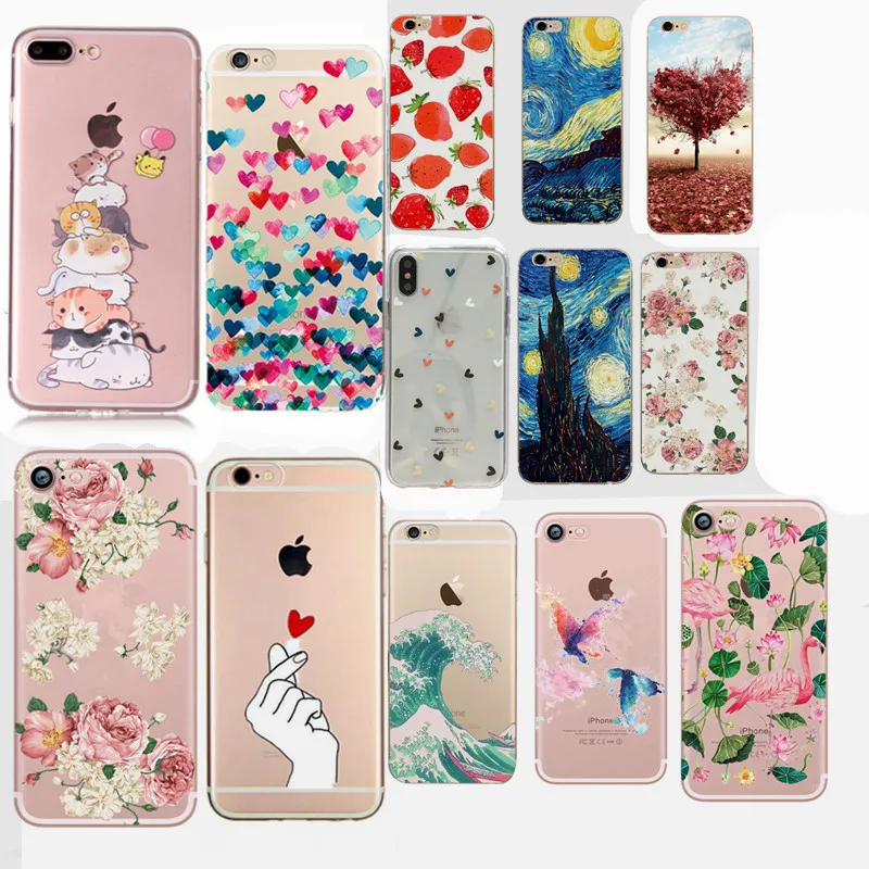 Пленка на ЖК-экран телефона чехол для iPhone XS X 8 6 6s 7 Plus 5 5s SE цветочных листьев Мягкий