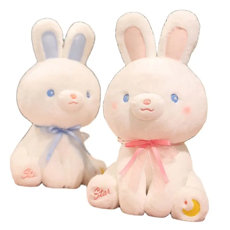 35/50cm Cartoon Rabbit Plush Toy Stuffed Animal Sitting Bow Tie Bunny Soft  Appease Doll Cute Gifts For Kids Plushies Pink Blue - Stuffed & Plush  Animals - AliExpress