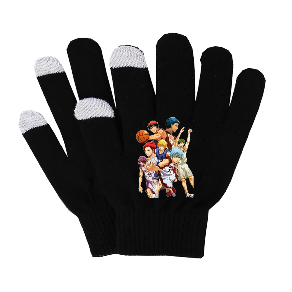 

Anime kuroko no basket Gloves Plush Lining Gloves Fingerless Gloves Hand Warmer for Touch Screen Smart Phone Female Gloves