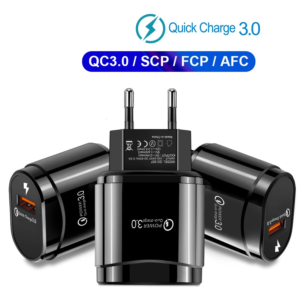 QC3.0 USB зарядное устройство для смартфона настенное зарядное устройство для мобильного телефона адаптер для lenovo QC3.0 Быстрая зарядка для iphone samsung Xiaomi