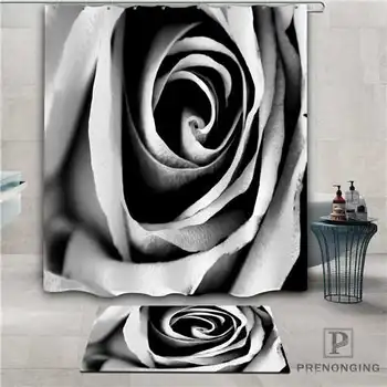 

Custom colorful-flowers (1) Waterproof Shower Curtain Doormat Home Bath Bathroom Polyester Fabric Multi Sizes#2019-1-05-46