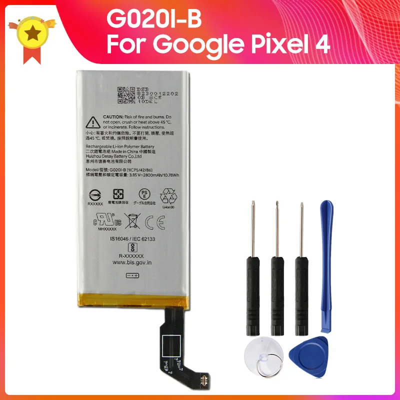 

Genuine Replacement Battery G020I-B For Google Pixel 4 2800mAh 3.85V 10.78Wh