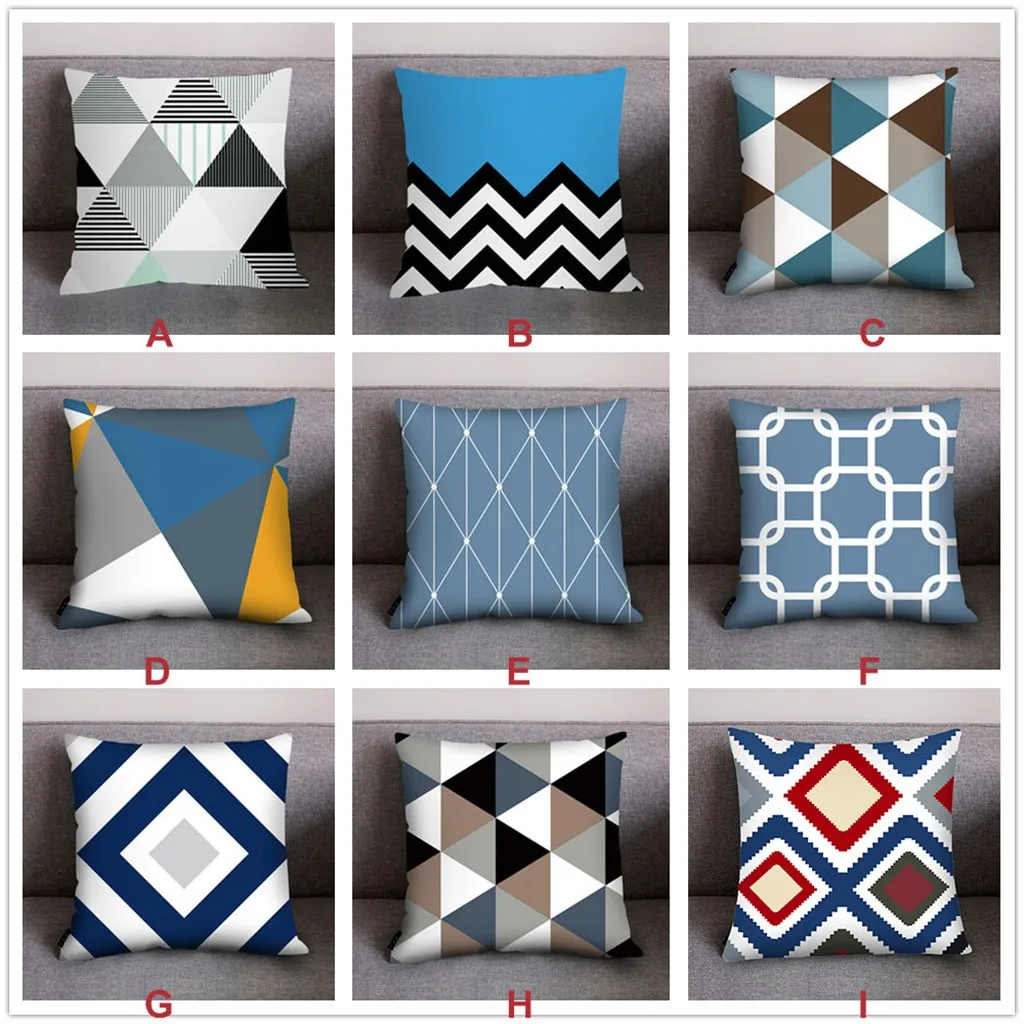 Modern Abstract Pillow Cover Art Geometric Cushion Cover Color Irregular Diamond Pillowcase Sofa Home Decorative Throw Pillows Pillow Case Aliexpress