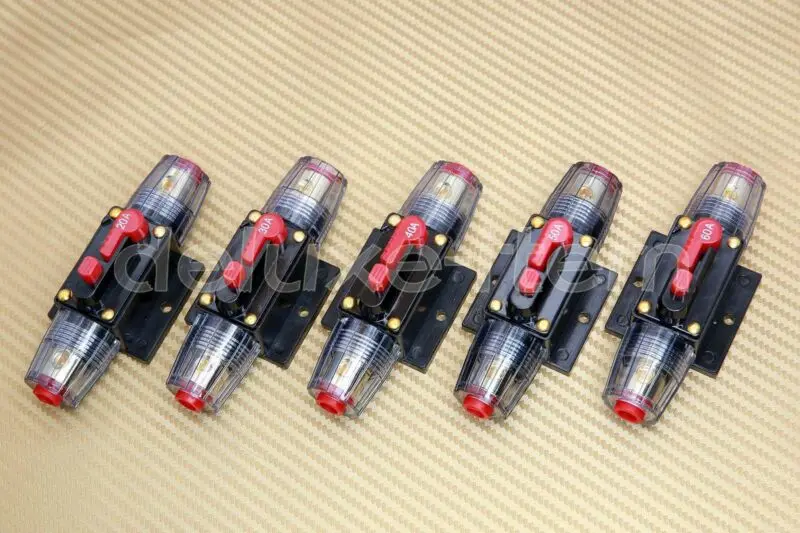DC 12 V-24 V Авто морской велосипед стерео аудио сброс автомата защиты предохранитель инвертора 20A-100A