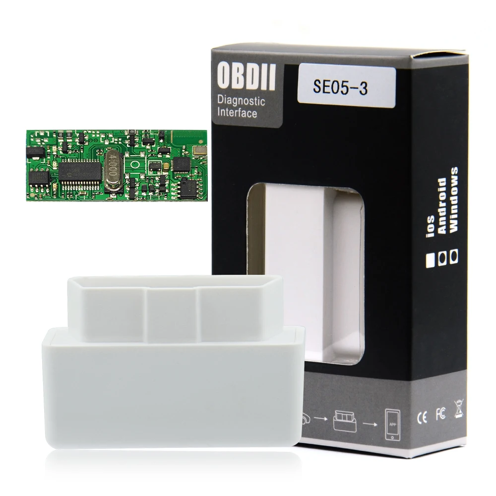 ELM327 V2.2/V1.5 Bluetooth 4,0 PIC18F25K80 obd obd2 CAN BUS для IOS/Android/PC Torque автосчитыватель кодов ELM 327 V1.5 - Цвет: ELM327 V1.5 White