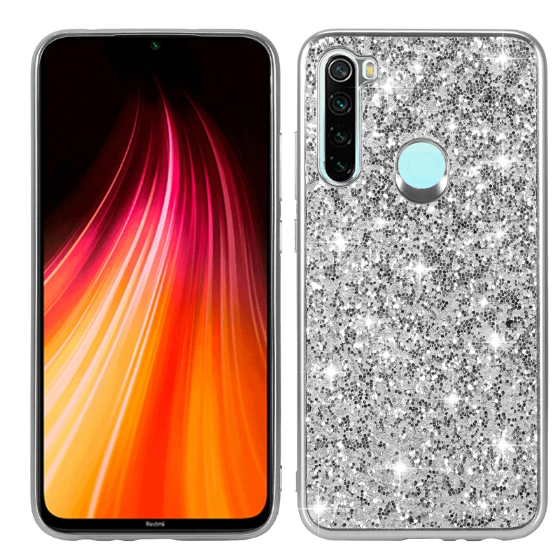 Чехол блестящий для Xiaomi Redmi Note 8 силиконовый чехол Алмазный мягкий TPU чехол s для Xiomi Redmi note 8 Pro чехол для телефона роскошный чехол s
