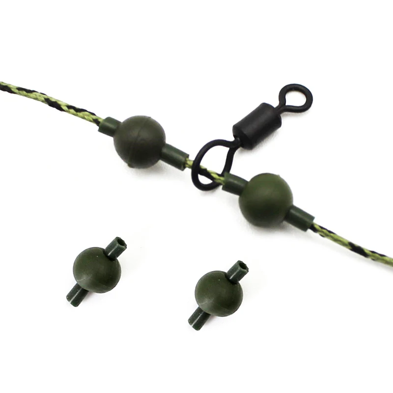 100PCS Карп комплект рыболовных принадлежностей Chod бусины вертолет Rig кольца