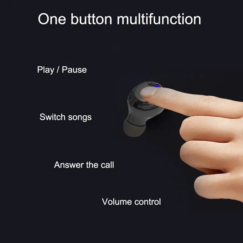 T7 Bluetooth 5,0 наушники мини Беспроводные спортивные вкладыши стерео наушники звук двойной водонепроницаемый ручка игровой Hea Z8C3
